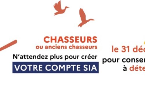 Chasseur ? Créez votre compte SIA avant le 31/12/2024